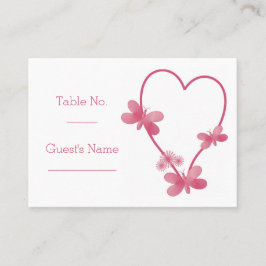 Mesa Tarjeta de configuración del lugar del boda Butter