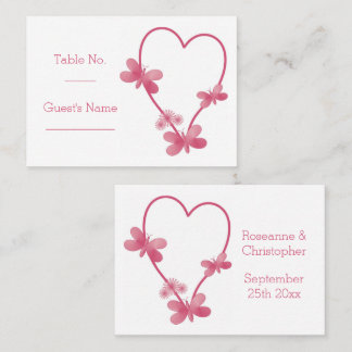 Mesa Tarjeta de configuración del lugar del boda Butter