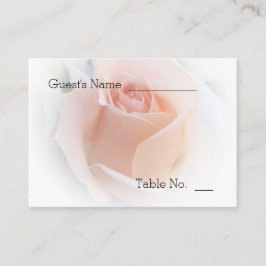 Mesa Tarjeta de configuración del lugar del boda Rosa R