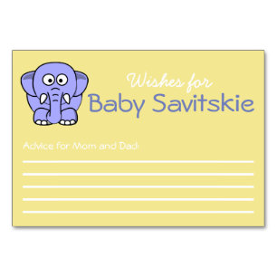 Mesa Tarjeta de consejos para bebés