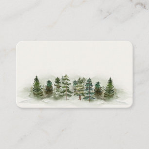 Mesa tarjeta de cumpleaños de bosque o de bebé