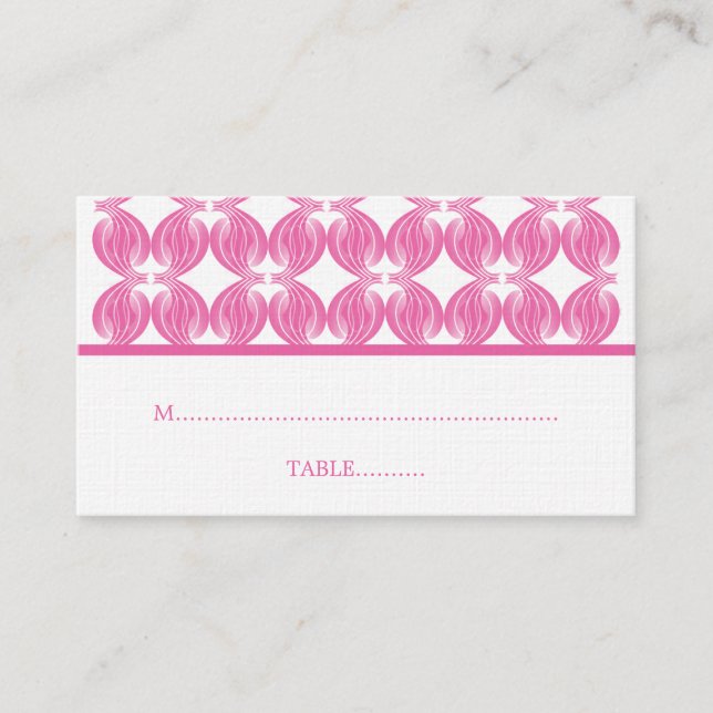 Mesa Tarjeta de decoración moderna rosa (Anverso)