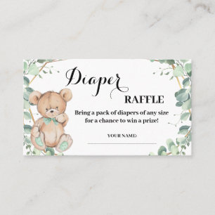 Mesa Tarjeta de ducha para boletos Raffle Raffle con ve