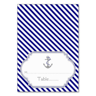 Mesa Tarjeta de escolta de boda náutico del presentador