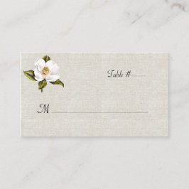 Mesa Tarjeta de Escort Boda de Magnolia Blanca moda