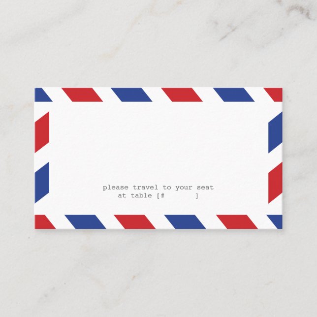 Mesa Tarjeta de Escort de Airmail (Anverso)