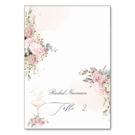 Mesa Tarjeta de Escort de Tiendas de Rosa Dusty PixDezi