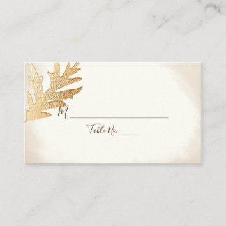 Mesa Tarjeta de Escort PixDezines Faux Gold Charter Oak