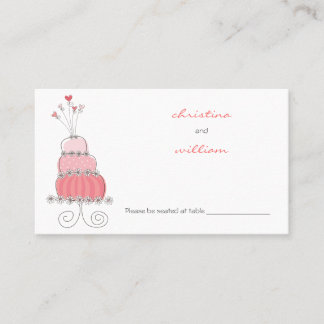 Mesa Tarjeta de Escort Place para invitados de Moda de