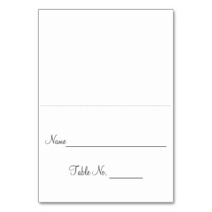 Mesa Tarjeta de Escort Simple