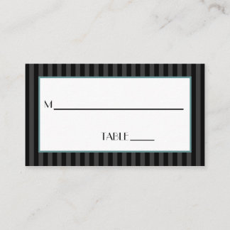 Mesa Tarjeta de espacio rayado Mr. y Mr. Pin