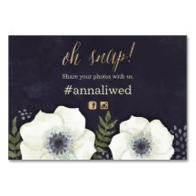 Tarjeta de etiquetas con fotos del Boda de las flo