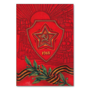 Mesa Tarjeta de felicitación soviética del 23 de febrer