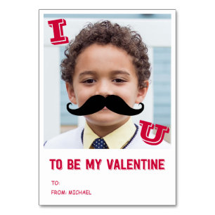 Mesa Tarjeta de foto de San Valentín para niños de Must