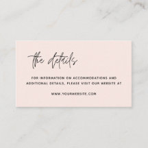 Tarjeta de gabinete minimalista de detalles de Bod