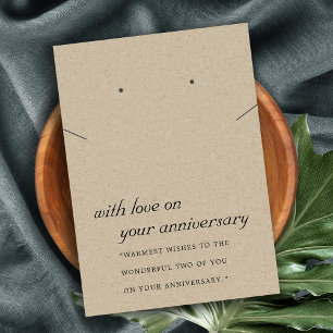 MESA TARJETA DE GANADO DE NECKLACE ANIVERSARIO DE KRAFT