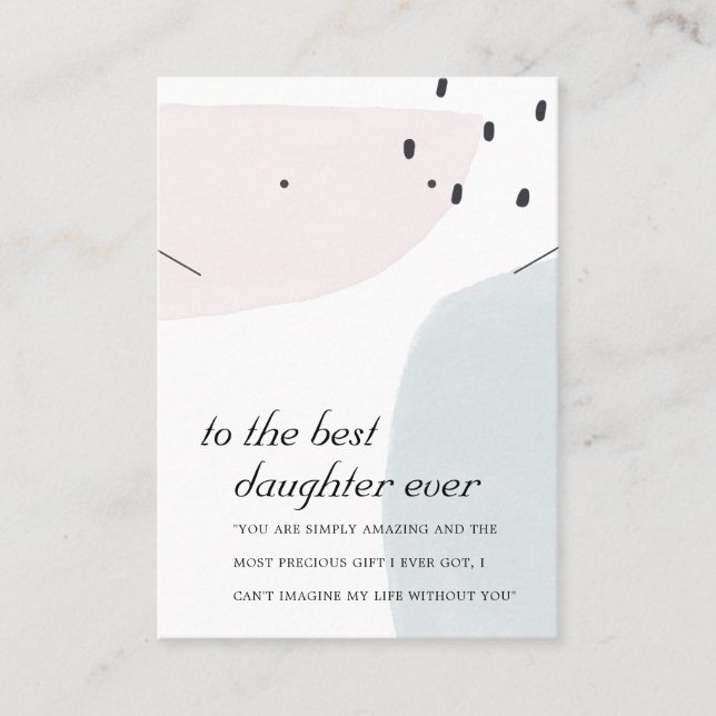 MESA TARJETA DE GANADO DE REGALO DE NIÑOS DE BRUSH ABST (Anverso)