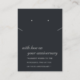 MESA TARJETA DE GANADO NEGRO Y BLANCO ANIVERSARIO