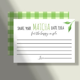 Mesa Tarjeta de idea de fecha para juego de ducha de pa