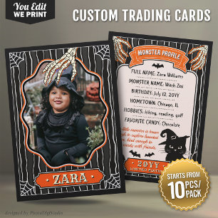 Mesa Tarjeta de intercambio de Halloween, tarjeta de fo
