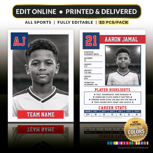 Mesa Tarjeta de intercambio personalizada, clásico All- (Custom Sports Trading Cards Personalized Player Cards Team Photo Cards Football, Baseball, Hockey)