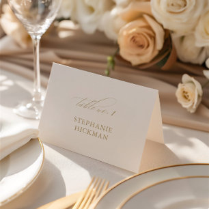 Mesa Tarjeta de invitado Boda elegante y blanco