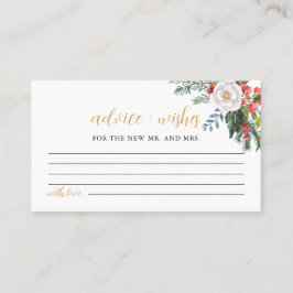 Mesa Tarjeta de juego de consejos y deseos de navidades