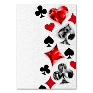 Mesa Tarjeta de juego de jugador de póquer se adapta a 