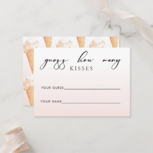 Mesa Tarjeta de juego Watercolor Ice Cream Briam Shower