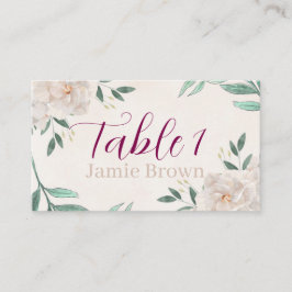 Mesa Tarjeta de la casa de la boda caprichosa