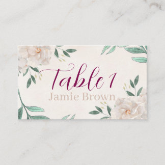 Mesa Tarjeta de la casa de la boda caprichosa