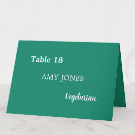 Mesa Tarjeta de la Comida Elección de la Plaza Verde Es