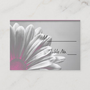 Mesa Tarjeta de lugar Boda de resaltado floral rosa cla