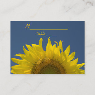 Mesa Tarjeta de lugar Boda de Sunflower Rising