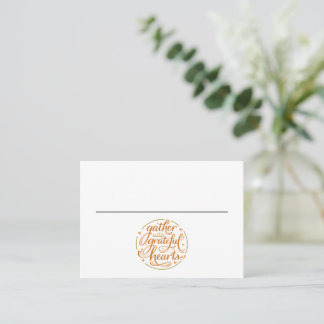 Mesa Tarjeta de lugar con corazones agradecidos