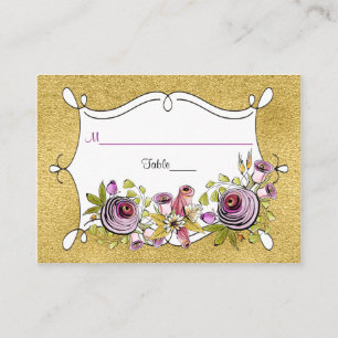 Mesa Tarjeta de lugar de Boda caprichosa RELIEVE META