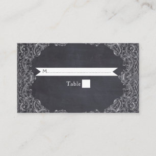Mesa Tarjeta de lugar de boda con marco y pizarra de co