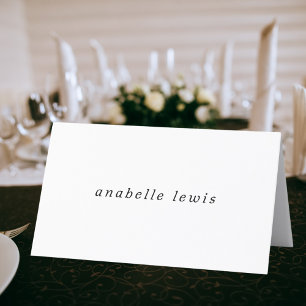 Mesa Tarjeta de lugar de boda con nombre de invitado ed