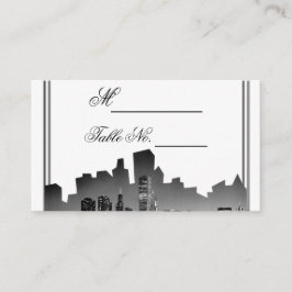 Mesa Tarjeta de lugar de boda de destino de Chicago