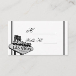 Mesa Tarjeta de lugar de boda de destino de Las Vegas