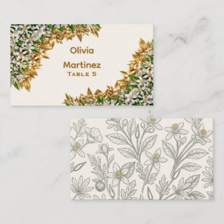Mesa Tarjeta de lugar de boda de Flor de Azahar de Flor