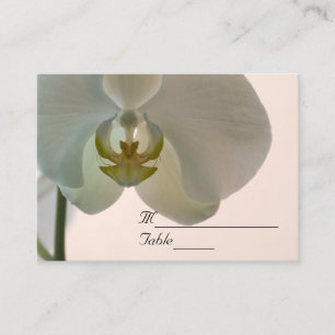 Mesa Tarjeta de lugar de boda de orquídea elegante