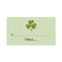 Tarjeta de lugar de boda de trineo y rayas