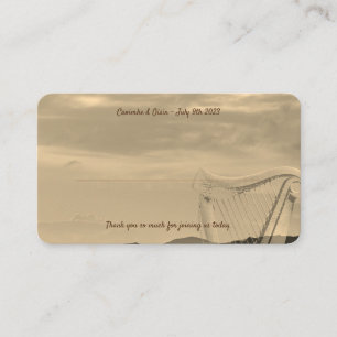Mesa Tarjeta de lugar de Boda escénico de Irlanda con a