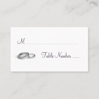 Mesa Tarjeta de lugar de Boda Eternity