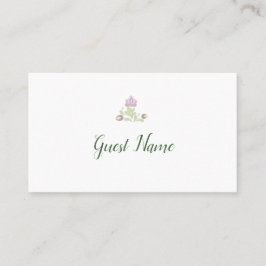 Mesa Tarjeta de lugar de boda floral folklórica persona