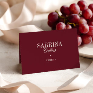 Mesa Tarjeta de lugar de boda minimalista elegante de c