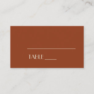 Mesa Tarjeta de lugar de boda Otoño Boho Deco Óxido