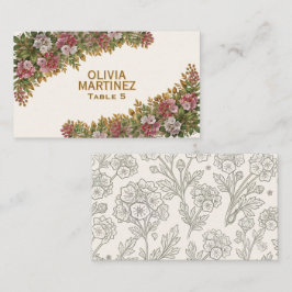 Mesa Tarjeta de lugar de boda Pennsylvania Mountain Lau
