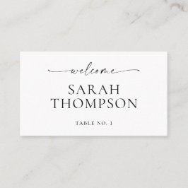 Mesa Tarjeta de lugar de boda plana TANYA o tarjeta de 